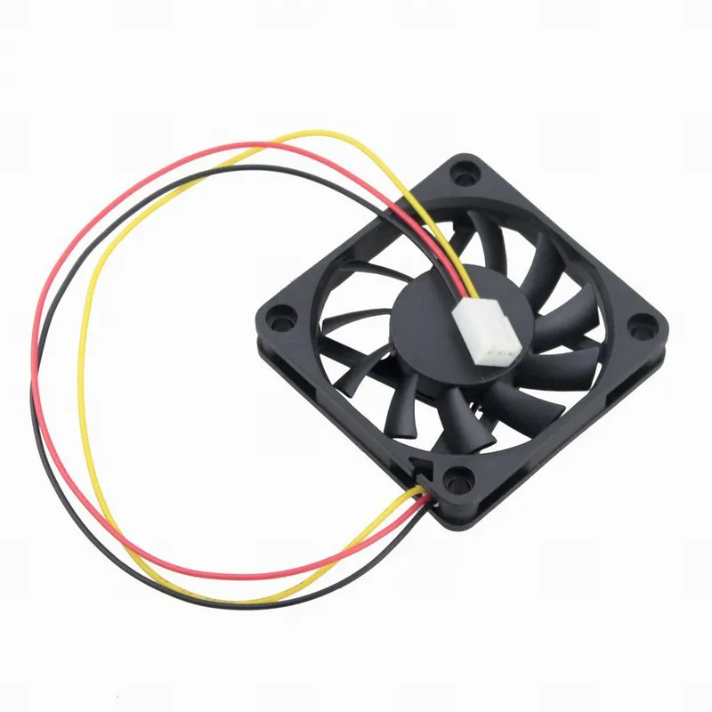 100 шт. Gdstime 60 мм x 10 6 см 3Pin два шариковых подшипника DC 12V Бесщеточный вентилятор