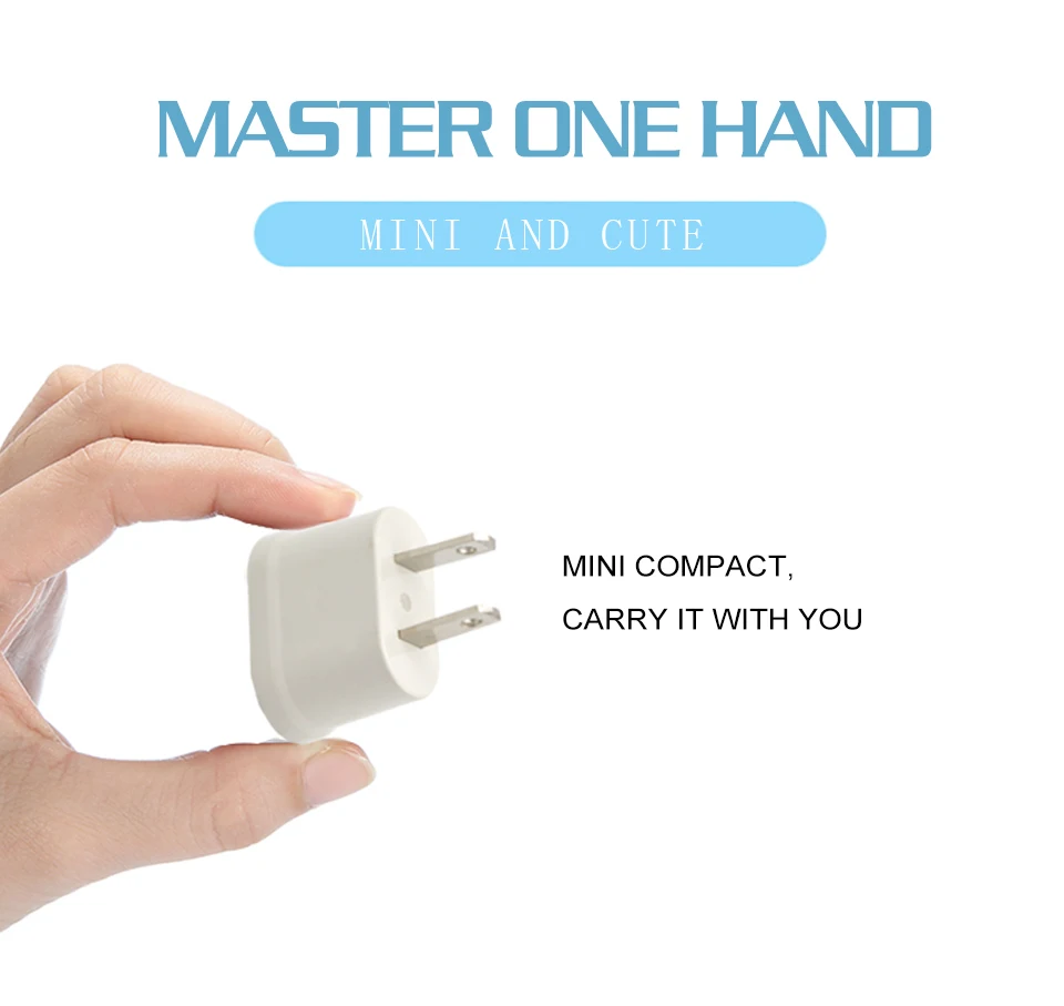 1PC US Adapter Plug EU to US Travel Wall Electrical Power Charge Outlet Sockets 2 Pin Plug Socket Euro Europe To USA (6)