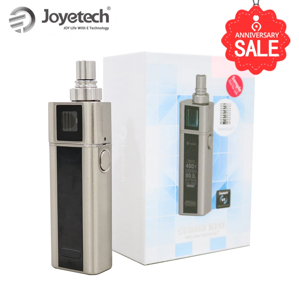 

Original Joyetech Cuboid Mini mod 2400mAh 1-80W with 4ml Eleaf lyche atomizer and 3.8ml Lemo 2 tank Electronic Cigarette kit