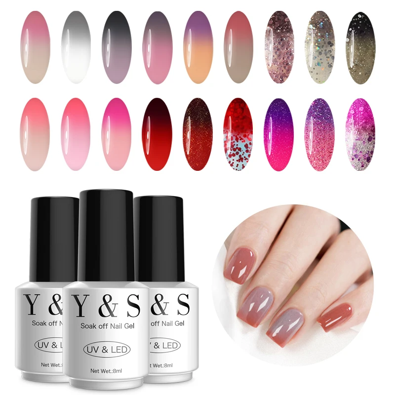 8ml Temperature Color Changing Gel Nail Polish Y&S Thermal Color Change