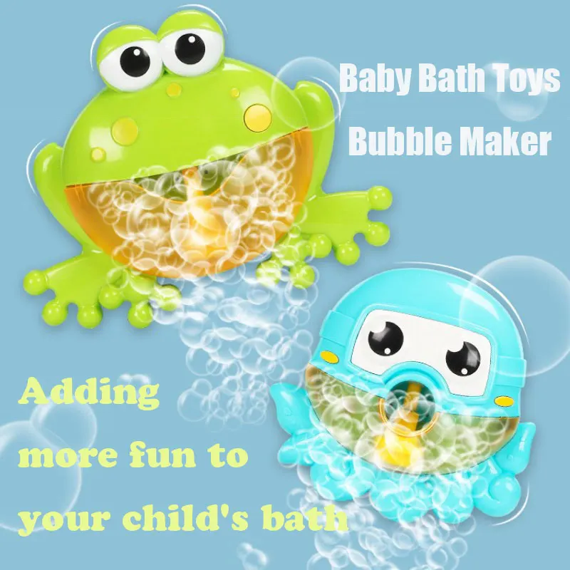 

Baby Bath Toy Octopus Frog Bubble Maker Machine Musical Bubble Swimming Bathtub Soap Blower Water Pool Tub Bathroom Toys For Kid
