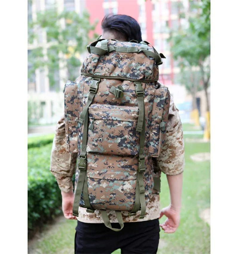 Большая вместительная спортивная сумка, военный тактический рюкзак, походный, походный, для кемпинга, водонепроницаемый, износостойкий, нейлоновый рюкзак