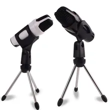 Портативный настольный микрофон-Трипод из цинкового сплава, подставка для микрофона, настольный регулируемый держатель для микрофонов