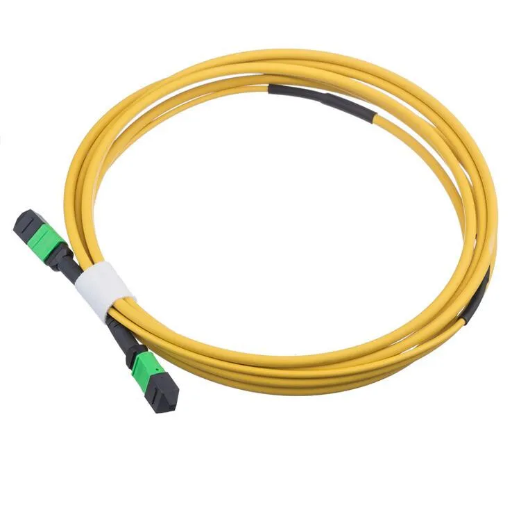 

3.0mm MPO Cable 12 Cores MPO APC to MPO APC Singlemode Fiber Optic Patch Cord