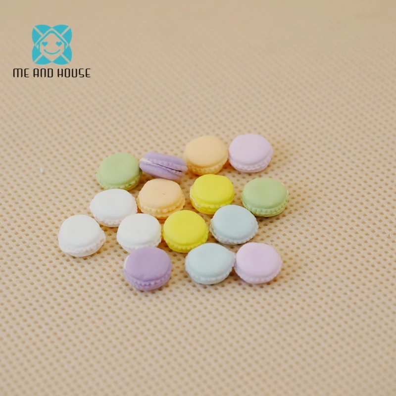 

Doll House Miniature Macaroon Dollhouse Mini Handmade Foods Dessert Decoration Accessories One Bag