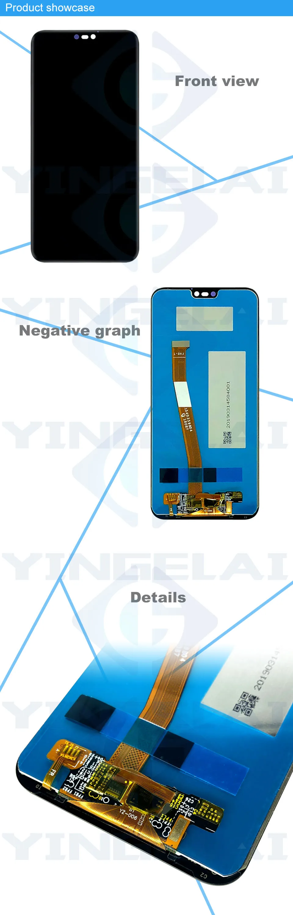 20 шт./лот 5,84 ''ЖК-дисплей для huawei P20 Lite с сенсорным экраном дигитайзер для huawei Nova 3E lcd по DHL EMS