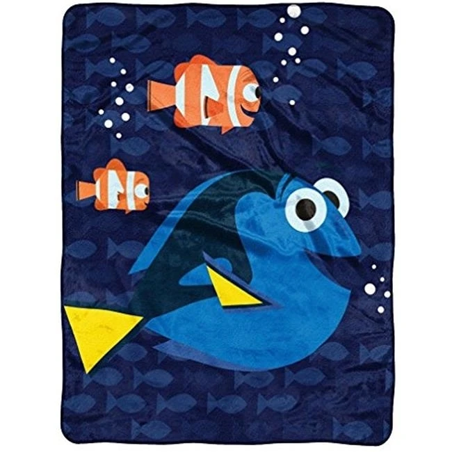 The Northwest Co 1DFD-05900-0002-RET Disney Pixar Finding Dory Bubbles in Water Micro Raschel Throw