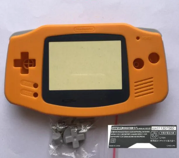 Горячая корпус чехол для Gameboy Advance GBA консольные аксессуары Чехлы кнопочная панель наклейка - Цвет: Orange