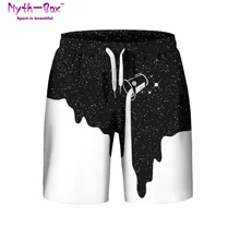 Летние мужские пляжные шорты, спортивные штаны, галактика, 3D принт, свободные шорты для бега, S-3XL шорты для серфинга, мужские плавки для серфинга
