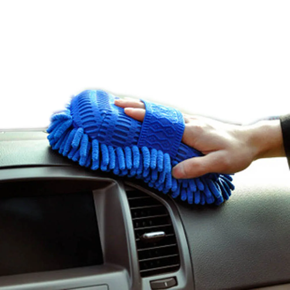 Super Mitt Microfiber Car Wash Gloves Washing Cleaning Anti Scratch Car