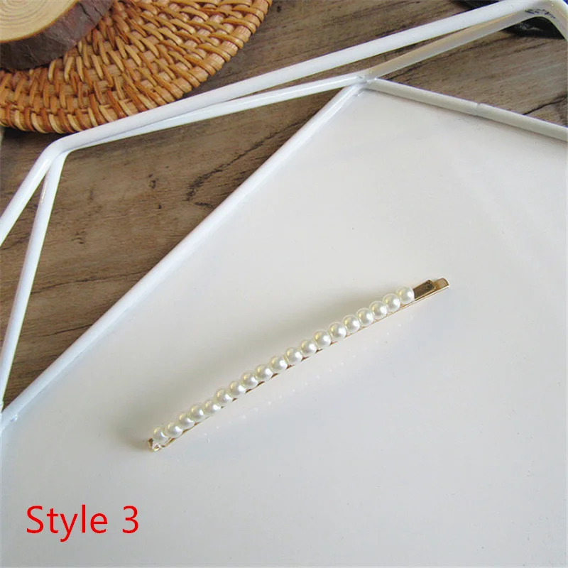 1PC Fashion Pearl Hair Clip Women Hairpin Girls Hairpins Barrette Headwear Hairgrip Hair Accessories Dropshipping New Arrival
