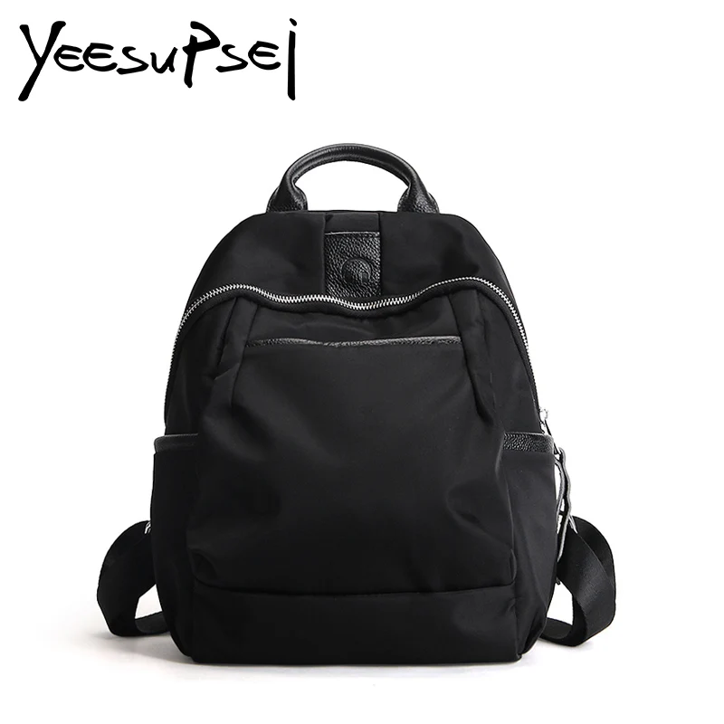 

YeeSupSei Lady Bag Cool Urban Backpack Vintage Zipper Handle Women Backpack Quality Fashion Girl School Bag Large Capacity Bag