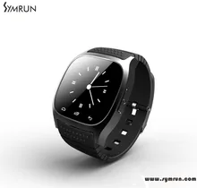 Symrun Wasserdichte Smartwatch M26 Bluetooth Smart Uhr Mit Led Alitmeter Musik-player Schrittzähler M26 Upgrade