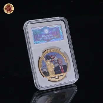 

American Donald Trump Two Face Coin Replica Coin Art Collection Gift Commemorative Coin Promotional Gifts Metal Coin