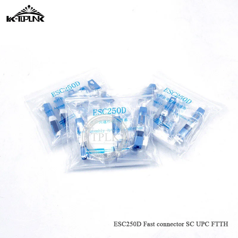 100 шт. FTTH ESC250D SC UPC оптоволоконный быстрый разъем SC UPC Одномодовый Тип FTTH оптоволоконный быстрый разъем