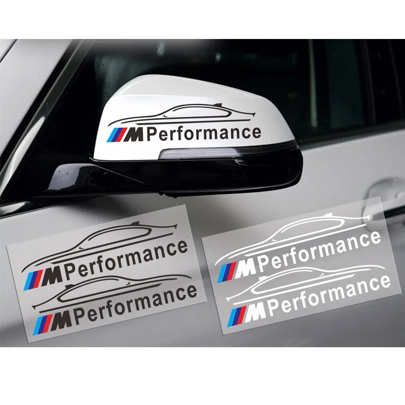 Styling M Performance Rear View Mirror Sticker Reflective M Logo Stickers for BMW E46 E39 E60