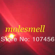 10000 шт/партия Быстрая! 5 мм соломенная шляпа красный светодиодный(2000mcd) 5 мм соломенный красный светодиодный широкоугольный светодиод