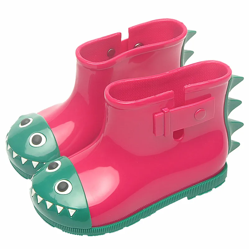 Детские Нескользящие сапоги от дождя Mini Melissa теплые непромокаемые для мальчиков