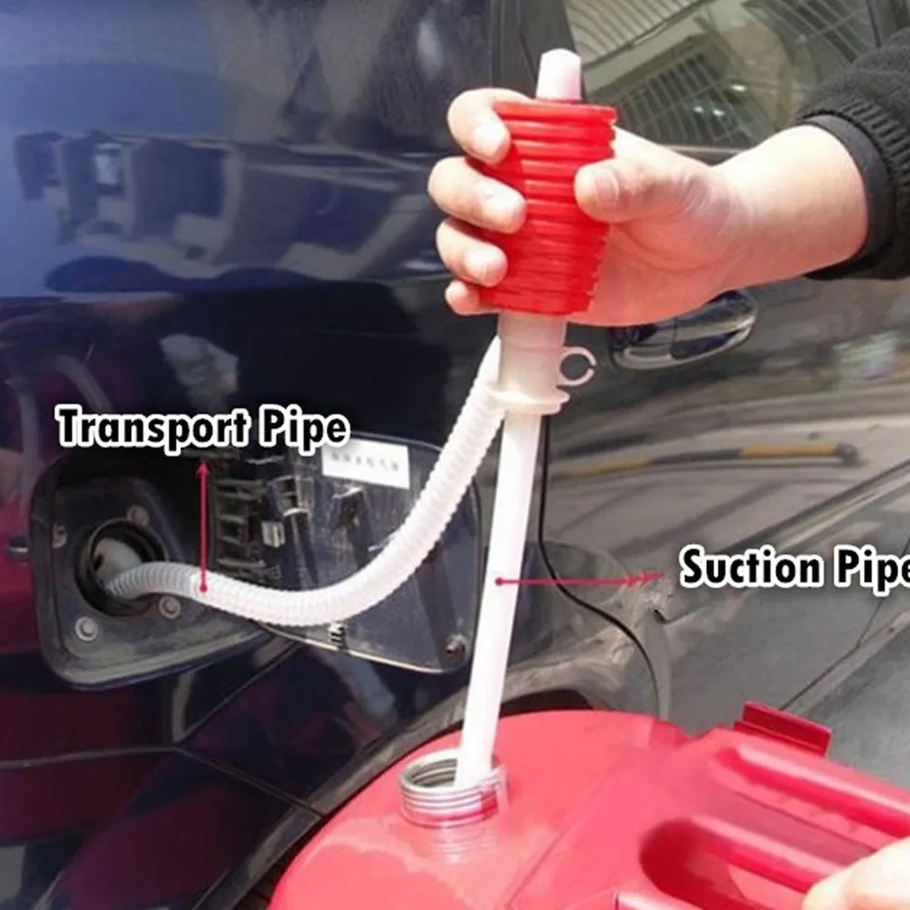 

Universal Car Fuel Hand Pump for Fuel Transfer Gasoline Pump Hose Oil Liquid Syphon Portable Car Truck Fuel Oil Gasoline Diesel