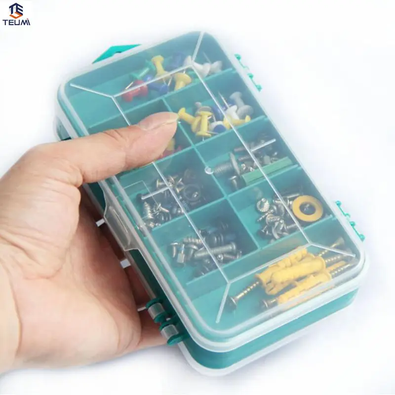 Caja de Herramientas electrónica, caja de herramientas multifunción de plástico transparente de doble cara, caja almacenamiento de 160x92x44mm|box tools|electronic tool boxtools multifunction - AliExpress