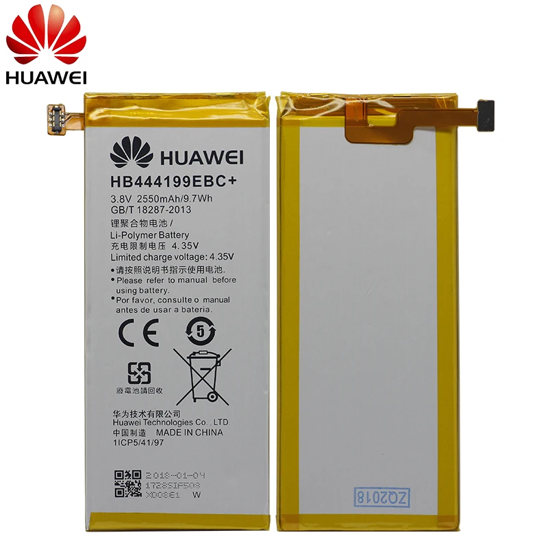 Hua Wei сменный аккумулятор для телефона HB444199EBC+ для huawei Honor 4C C8818 CHM-CL00 CHM-TL00H/G Play Mini 2550 мАч