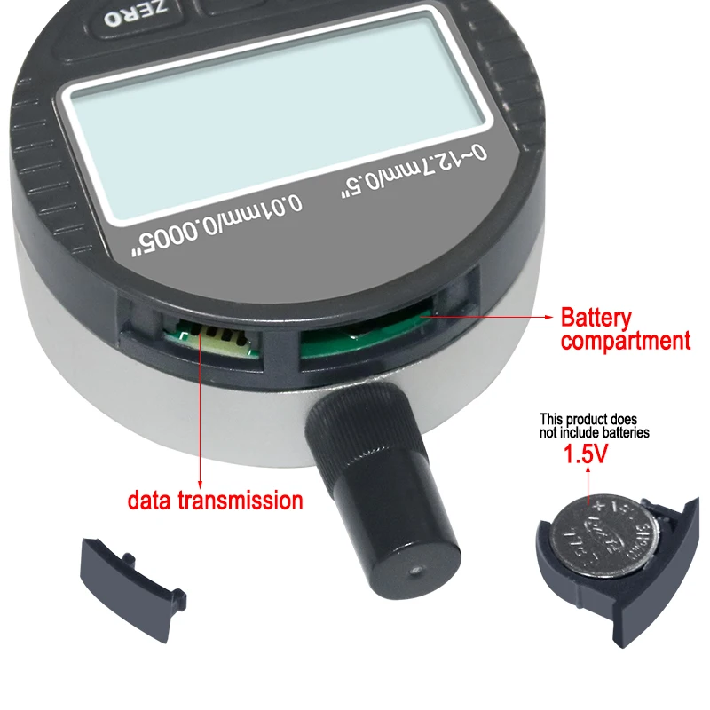 0-12.7mm/1" Range Gauge Digital Dial Indicator Precision Tool 0.01mm/0.0005" Tester Dial Indicator dial indicator gauge,dial indicator