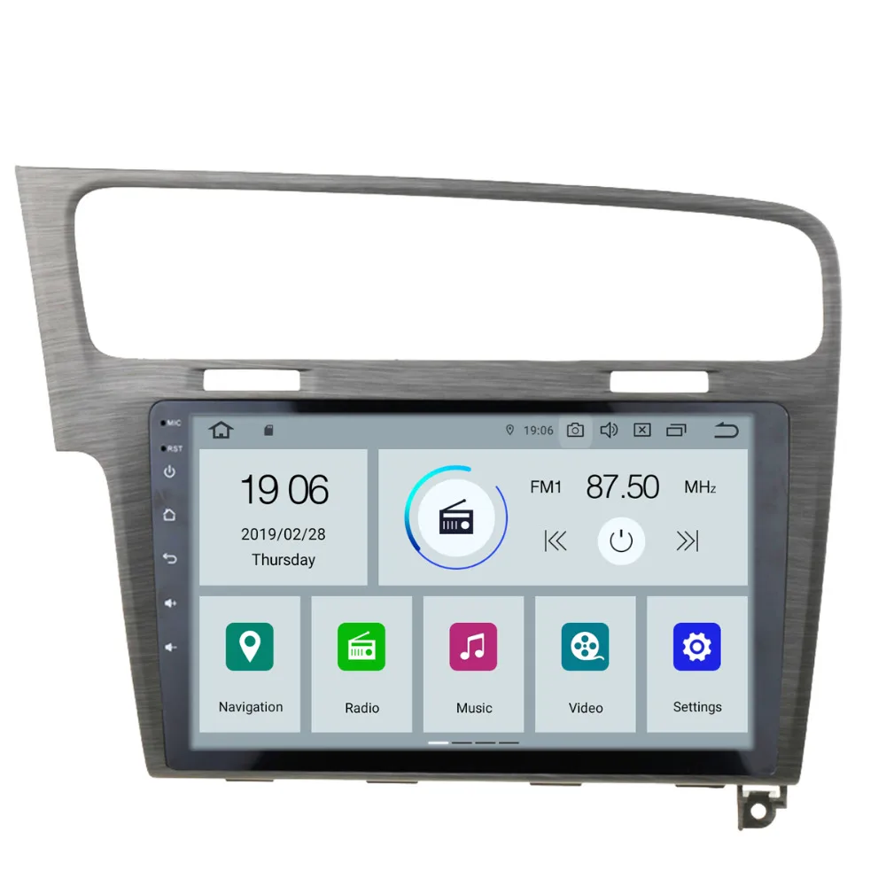 

COIKA Android 9.0 System Car Multimedia Player GPS Navi For Volkswage GOLF 7 GPS With 2+16G RAM BT WIFI 4G Touch Screen USB