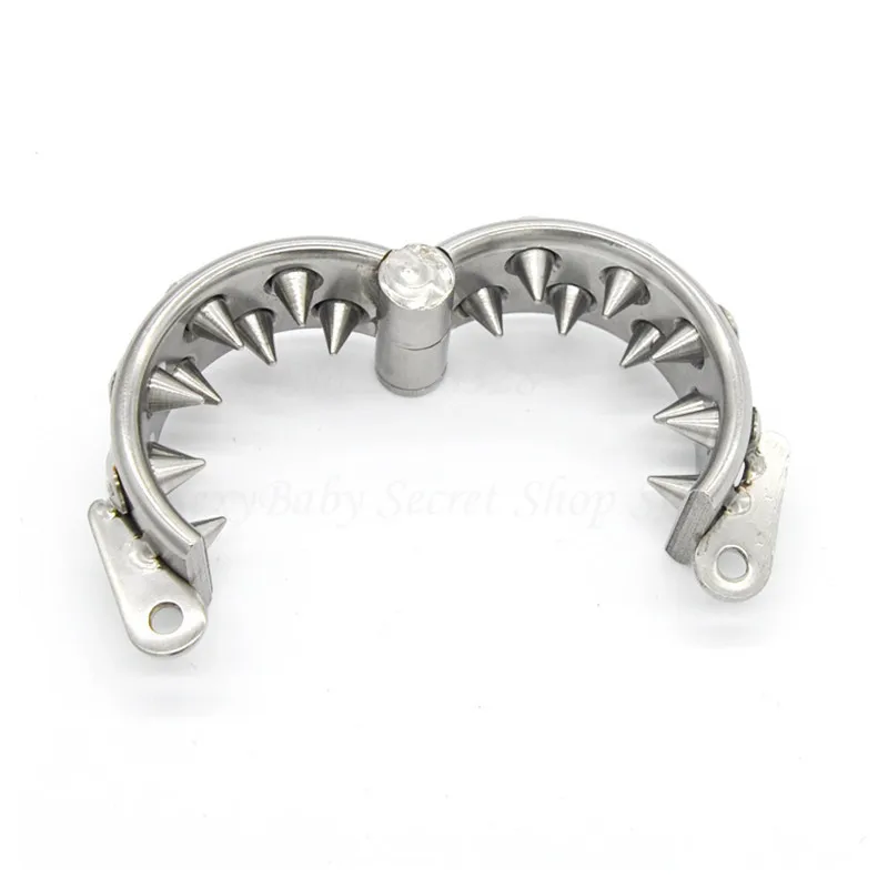 Stainless Steel 2 Rows Teeth Penis Rings,Cock Ring Pendant Scrotum Testicle Bondage,Male Chastity Device,Adult Games For Men