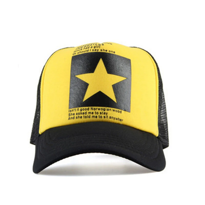 Unisex Summer Pentagram Baseball Cap Women Man Multicolor Adjustable Sports Hat Male Female Mesh Breathable Snapback Caps CP0005 (4)