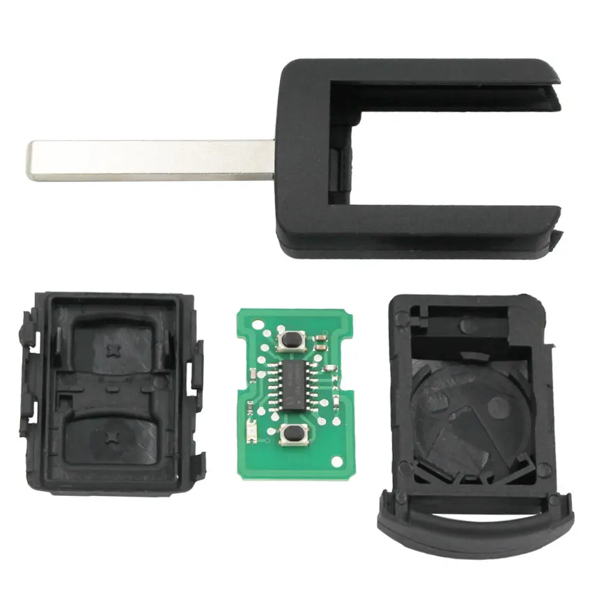 2 кнопки дистанционного ключа автомобиля 433 МГц ID40 чип FCC ID: 5WK48669 для Opel Corsa C Meriva Tigra комбо Ван HU46/HU100/YM28 необработанное лезвие