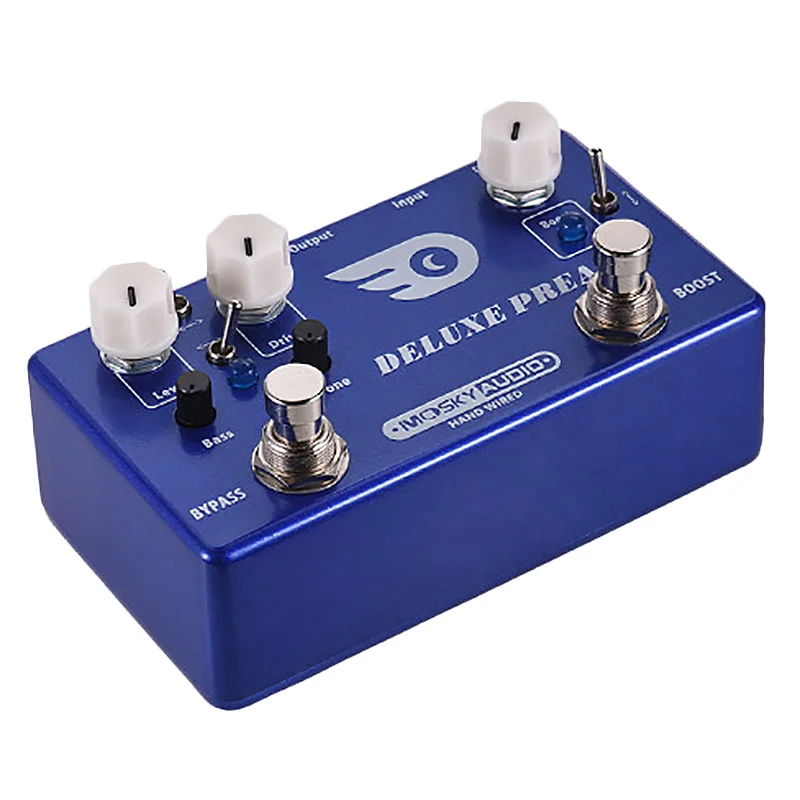 Mosky Deluxe предусилитель для гитары педаль эффектов 2 в 1 Boost Classic Overdrive Effects