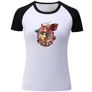 

Tattoo Girl Retro Art Princess Pocahontas Choose your own Path Womens Ladies Printing Graphic Tee Short sleeve Cotton