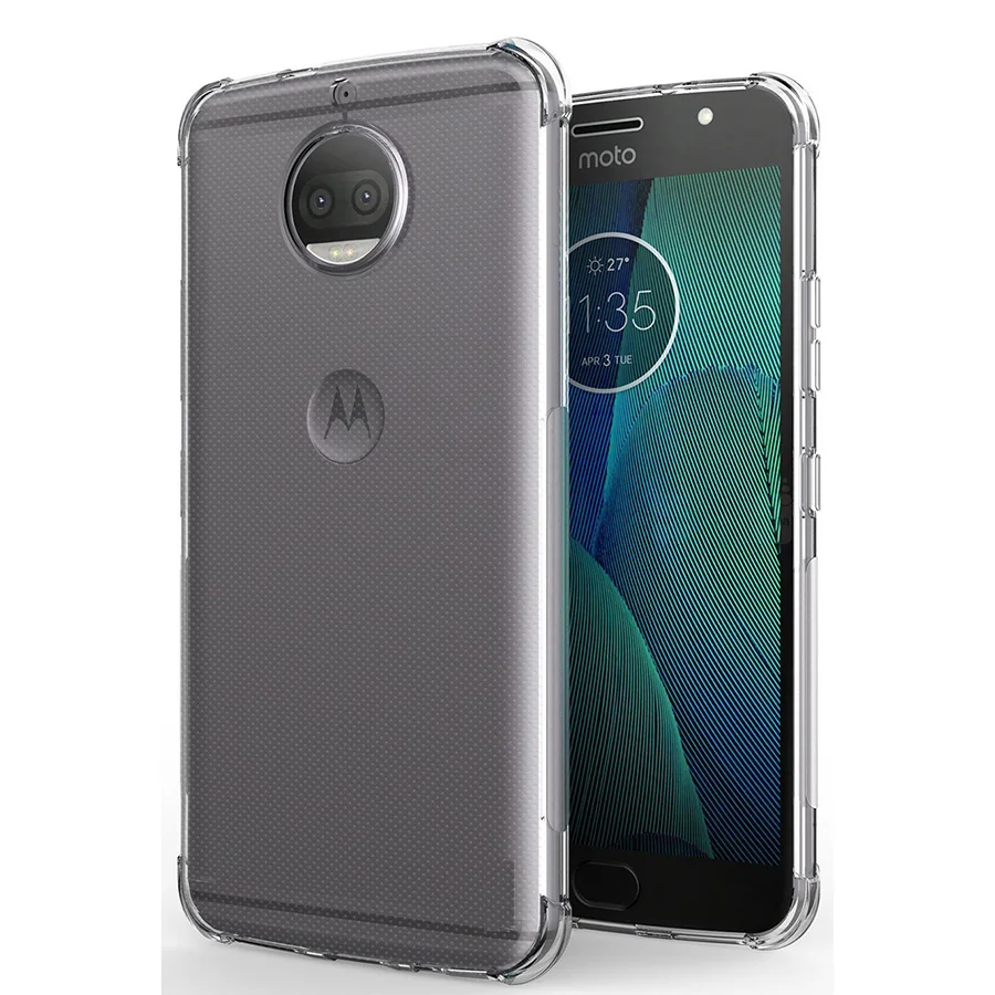 

For Motorola Moto G5S Plus Anti-knock Silicone Transparent Soft TPU Cover Phone Case For Motorola Moto G5S Plus G 5S XT1802