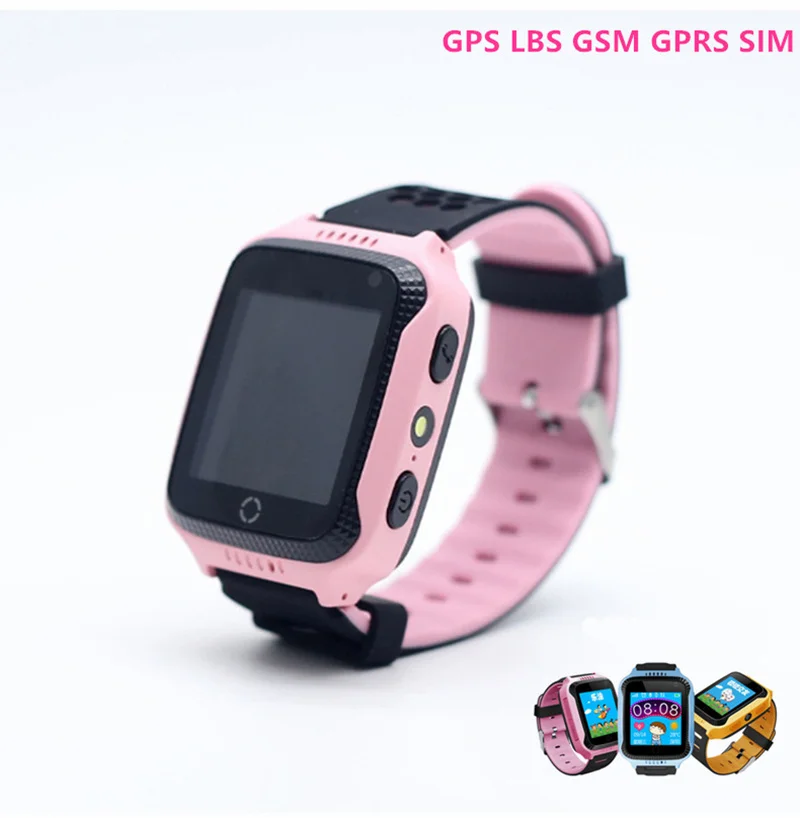 Girls Boy Flashlight Camera Smartwatch SIM GPS LBS GSM GPRS Graffiti Clock Ring Call Pedometer Smart Watches Kids Bracelet Wrist