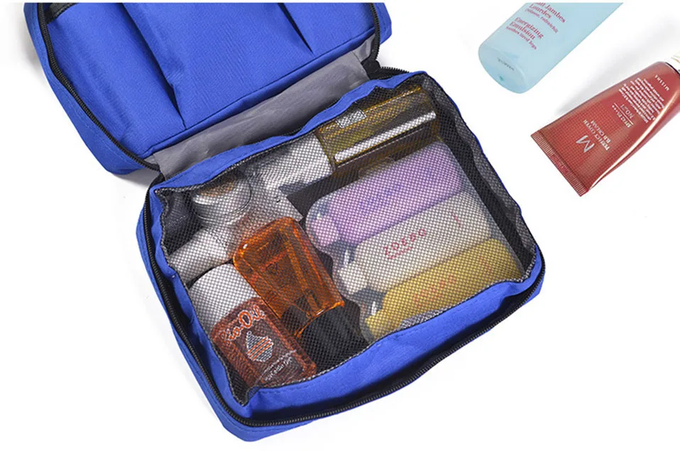 Hanging Travel Cosmetic Bag Women Zipper Make Up Bags Polyester High Capacity Makeup Case handbag Organizer Storage Wash Bag (10)