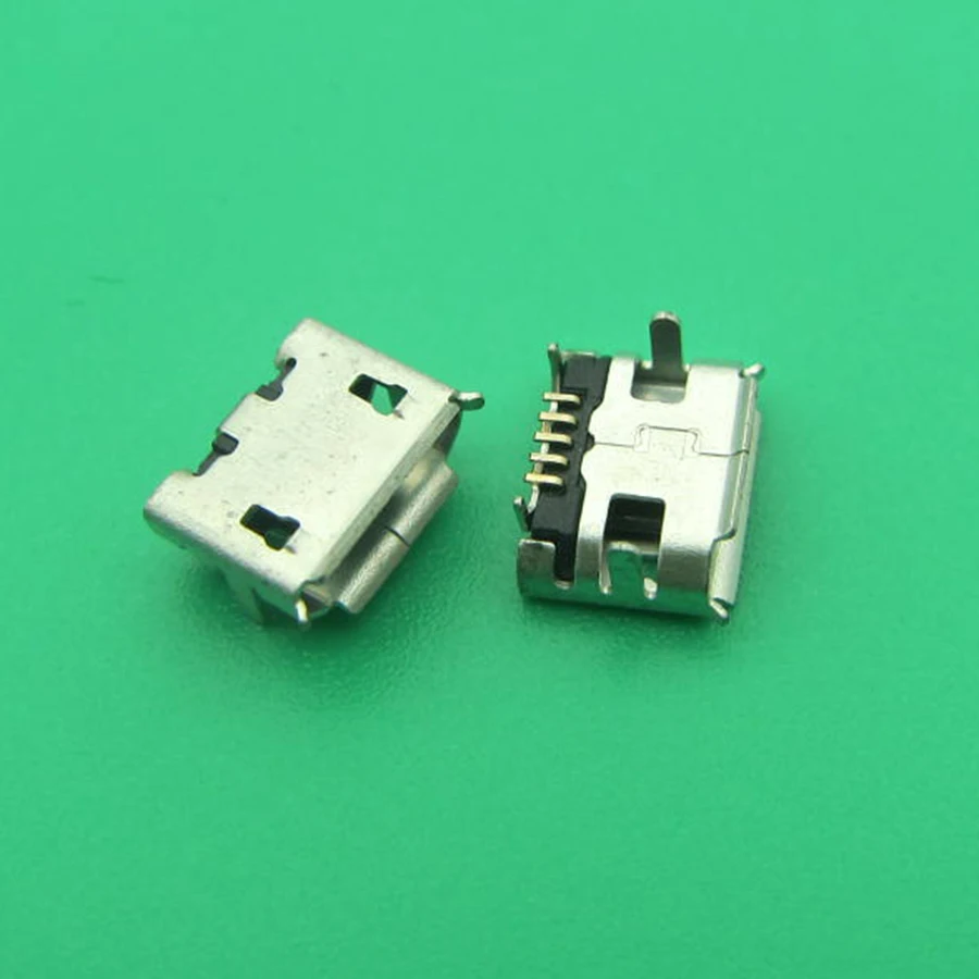 100pcs New high quality Micro USB Connector Jack Female Type 5Pin SMT Tail Charging socket PCB Board | Компьютеры и офис