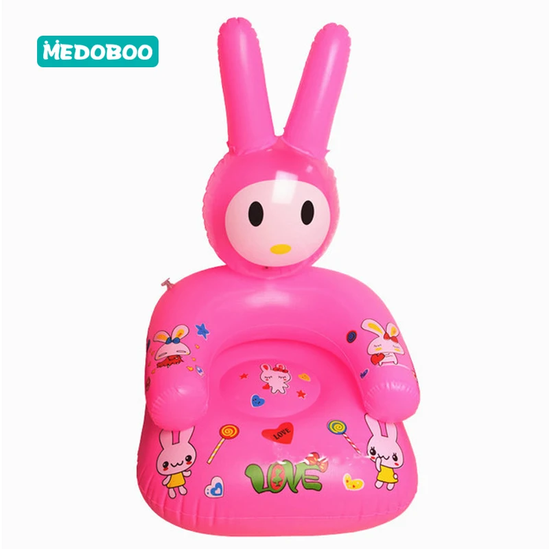 Medoboo Baby Kid Inflatable Sofa Folding Cartoon PVC Baby Learning to Sit Sofas Portable Children Bathroom Sofa Chair Seat *
