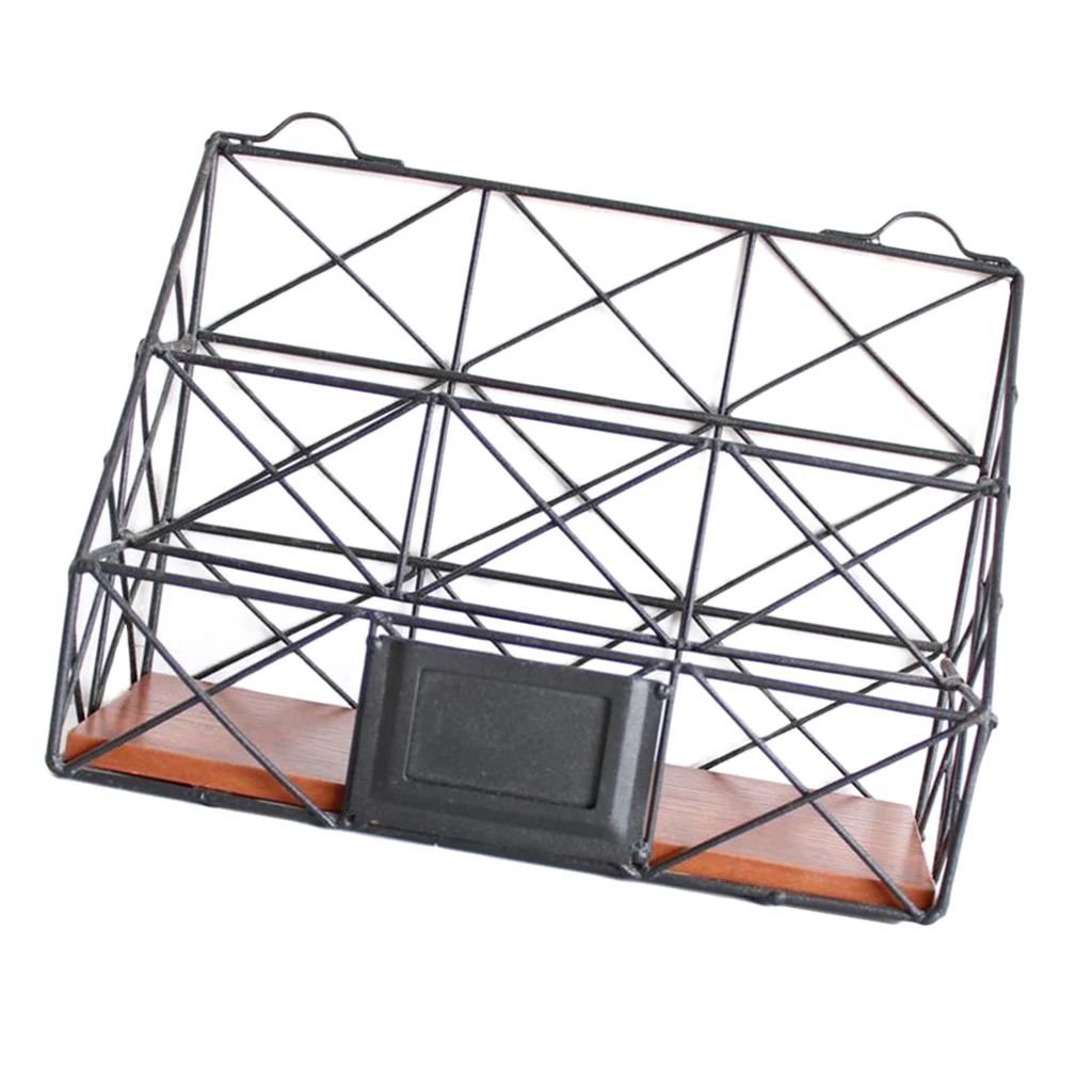 Desktop Metal Book Holder Storage Shelves Table Racks Home Kitchenware Large Kitchen Storage for Student Office Wokers Holders