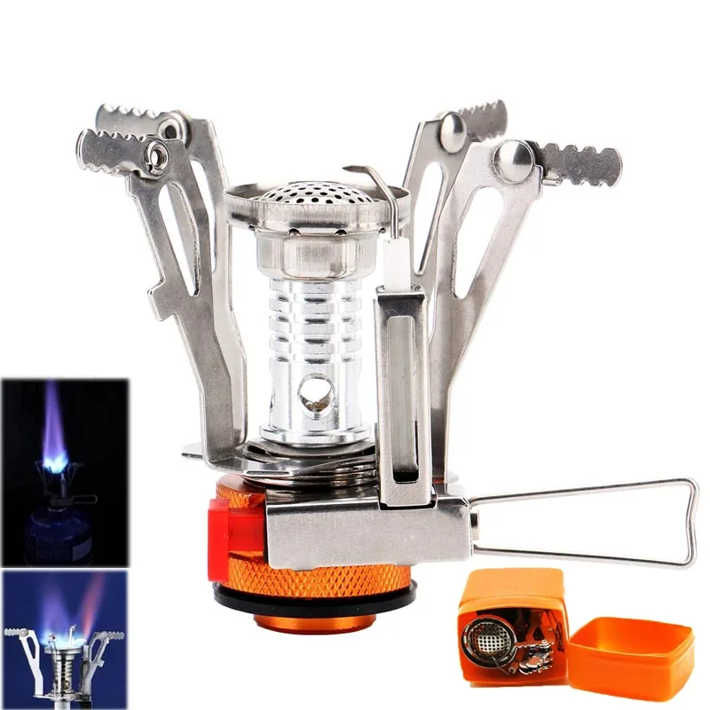 

Outdoor Mini Camping Stoves Folding Gas Stove Portable Furnace Cooking Picnic Split Stoves Cooker Burners Hiking Riding Mountain