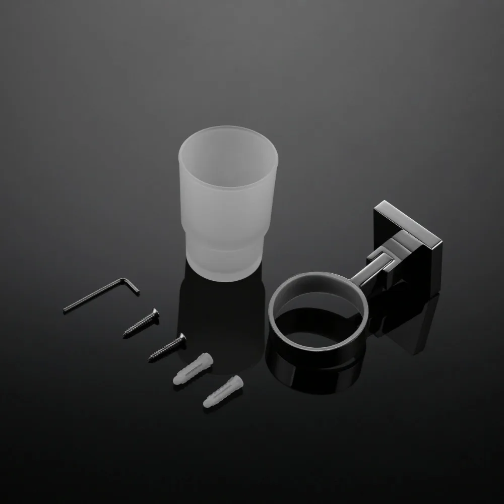 New Single cup holder 304 Stainless steel toothbrush cup holder Simple bathroom mouth Bathroom accessories 9176K