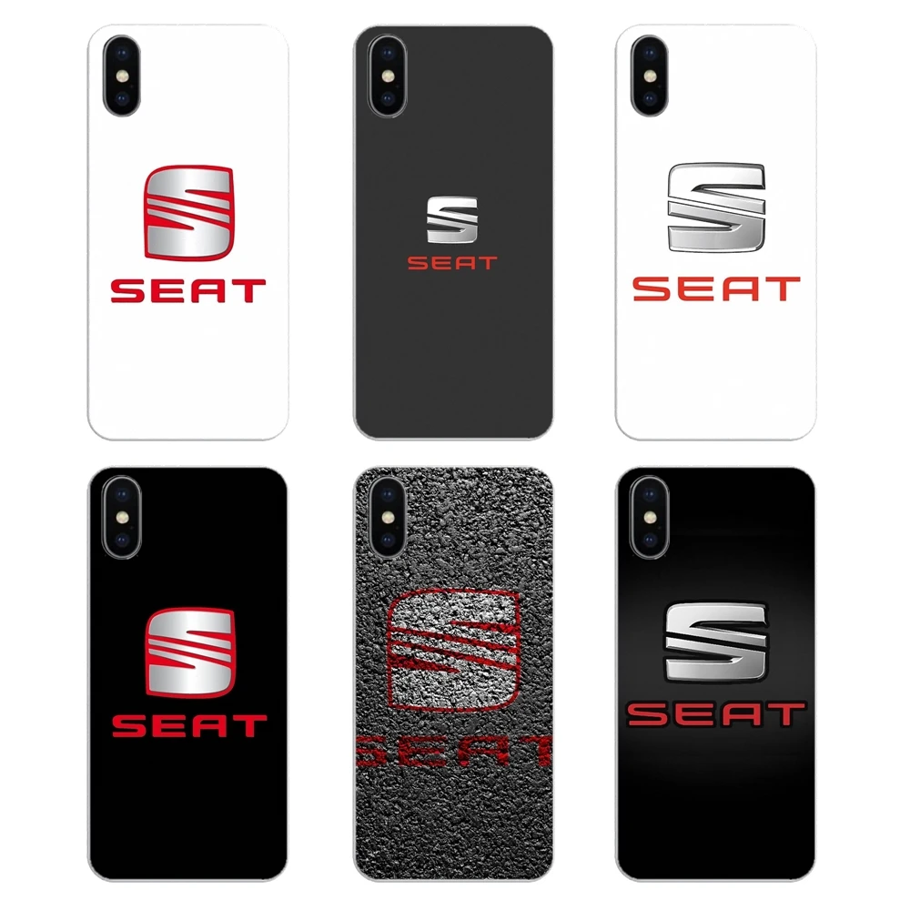 For iPod Touch iPhone 4 4S 5 5S 5C SE 6 6S 7 8 X XR XS Plus MAX Transparent Soft Shell Covers car Seat logo |
