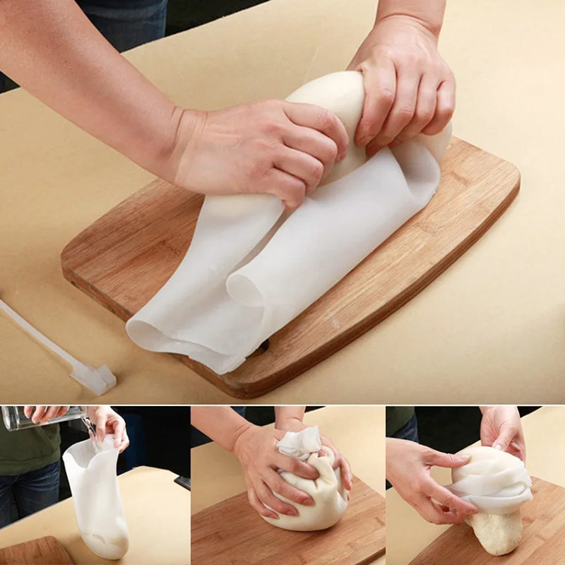Silicone Dough Flour Kneading Mixing Bag Reusable Cooking Pastry Tools