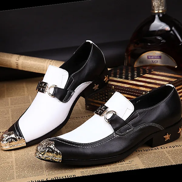 

Men Formal Business Party Dress Shoes matching color shoes Round Toe Pentagram Decoration Shoes