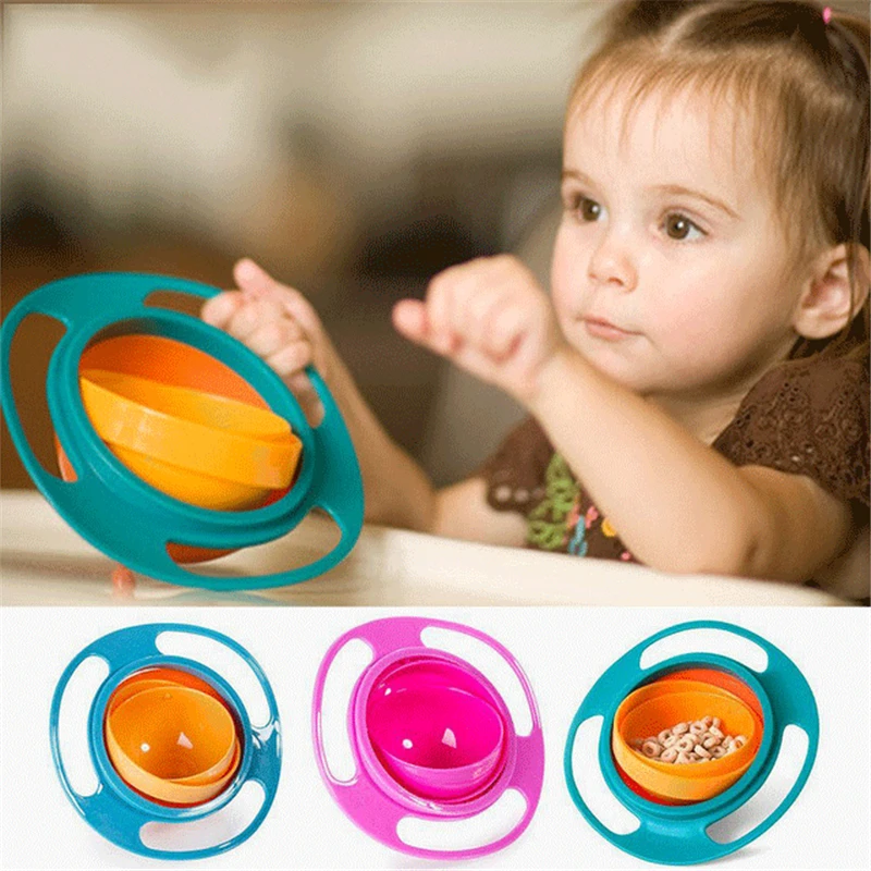 Children Universal 360 Rotate Spill-Proof Bowl Dishes Kid Baby Avoid Food Spilling Feeding Bowls Practical Dinnerware Tableware Children Universal 360 Rotate Spill-Proof Bowl Dishes Kid Baby Avoid Food Spilling Feeding Bowls Practical Dinnerware Tableware