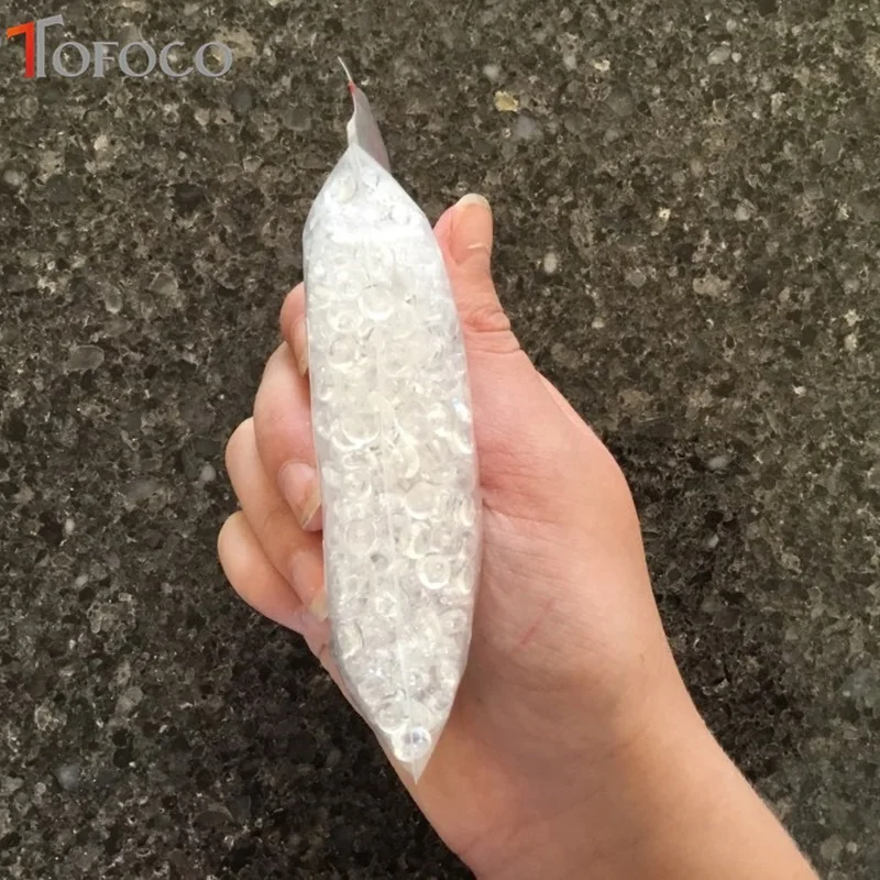 TOFOCO 75 г/пакет прозрачный плоский бисер DIY ручная работа кристаллическая смесь