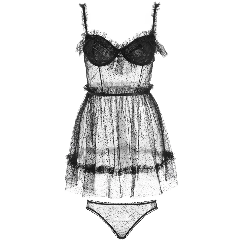 Женская ночная сорочка, одежда для сна, французские ночнушки для женщин, прозрачная юбка в форме листа лотоса, сексуальная ночная рубашка принцессы, маленькая грудь, многослойная