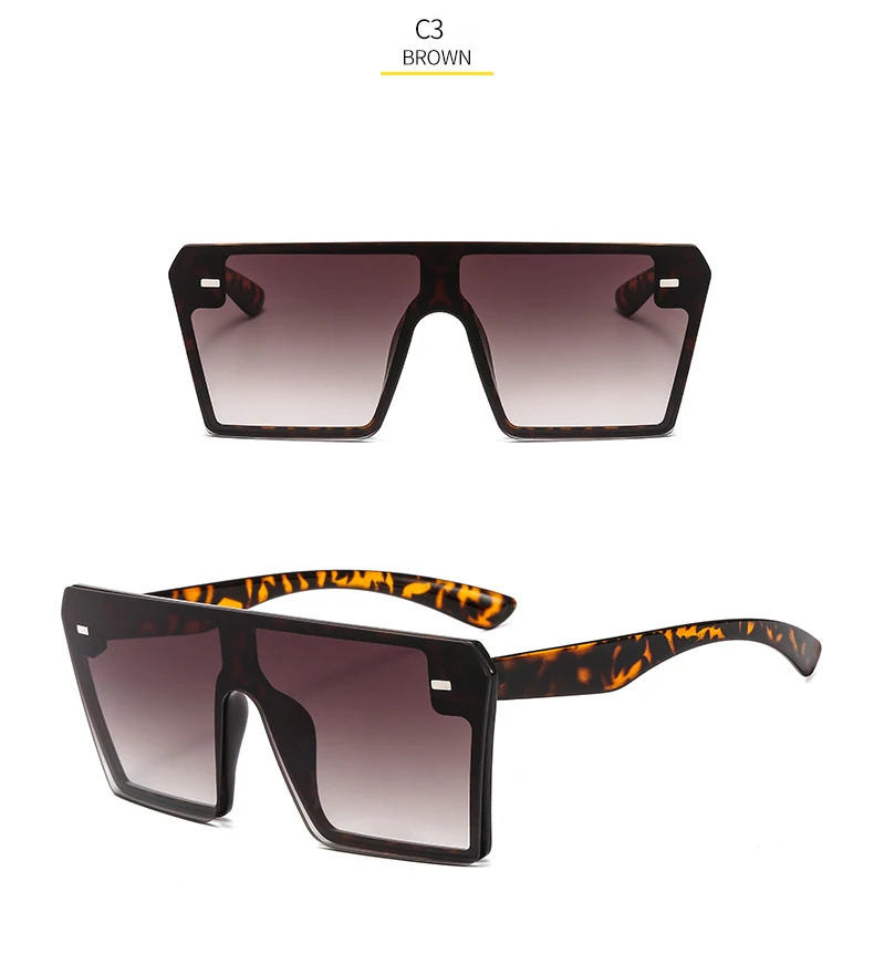 Новинка, квадратные солнцезащитные очки для мужчин и женщин, брендовые дизайнерские зеркальные серебристые, черные, синие солнцезащитные очки для мужчин, роскошные очки UV400 - Цвет линз: 3