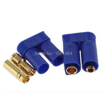 

1 Pair 5mm EC5 Banana Connector Male Female Plugs Adapters Battery RC