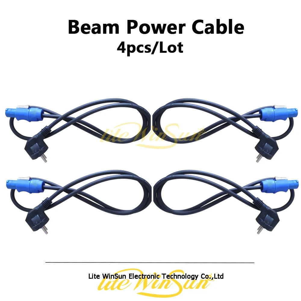 Litewinsune Stage Lighting Power Cable with AU UK US EU Plug PowerCon for Beam R7 Moving Head Lighting Accessories