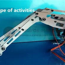4 DOF CNC алюминиевая Роботизированная рама для рук, палетизирующая модель робота 4-asix robot arm 4 servos